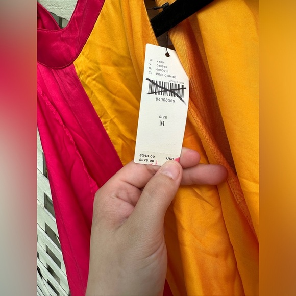 COPY - Anthropologie Pinnacle by Shruti Sancheti Mock-Neck Colorblock Ruffle … - Picture 10 of 11